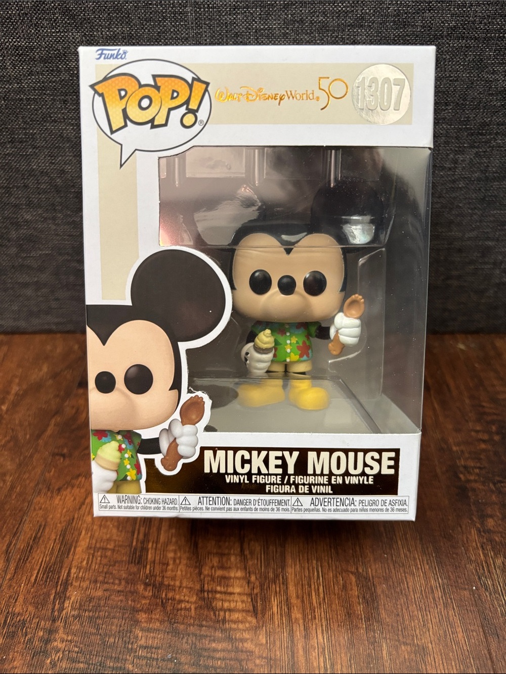 Funko Mickey Mouse Pop! Figure - Green Hawaiian Shirt, Yellow Shoes